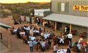 A unique dinner event on the ranch's main street with beautiful view on the surrounding nature. Unique Dinner Event