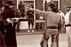 Shooting am O.K. Corral in Tombstone. Entertainment-Programm